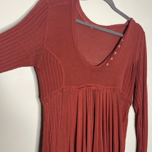 Free People Birdie Henley Tunic Top - Picture 5 of 13
